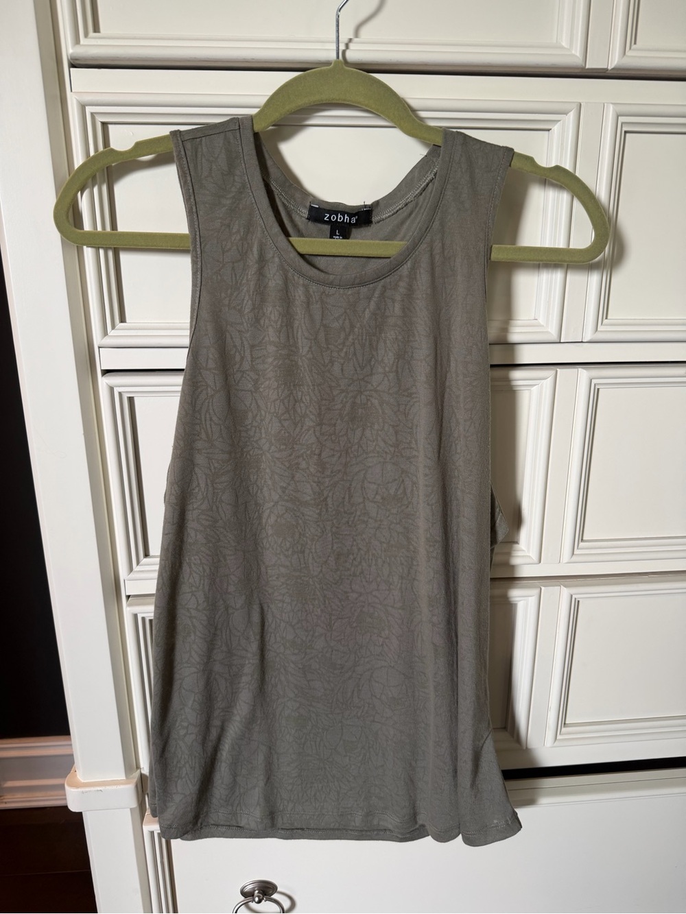 zobha Women's Grey Sleeveless Workout Tank